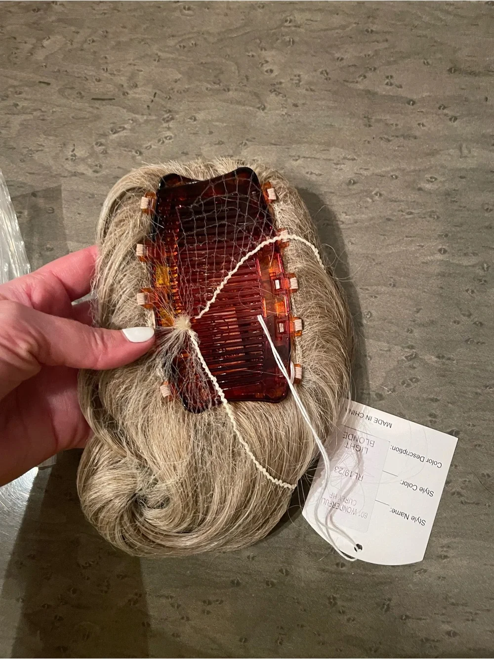 NWT Toni Bratton Light Blonde 601 wonderfully curly hair piece